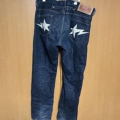 A BATHING APE 星型デニムパンツ Lサイズ - メルカリ