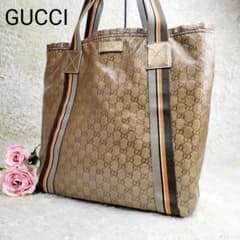 激レア✨　GUCCI トートバッグ ハンドバッグ GGクリスタル シェリーPVCのサムネイル