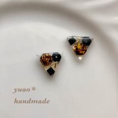 スペーサービーズ イヤリング ピアス ハンドメイドのサムネイル