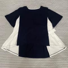 VIANTE ヴィアンテ ネイビー フリル カットソーのサムネイル
