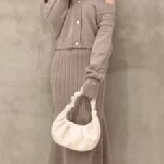 MIIA ロングニットワンピ カーデ付きのサムネイル