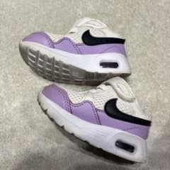NIKE AIR MAX 10cm ベビー スニーカー ホワイト パープルのサムネイル