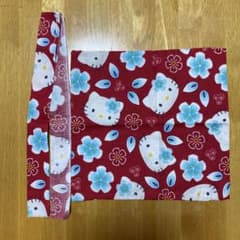 ハローキティ はぎれ 桜柄 レッドのサムネイル