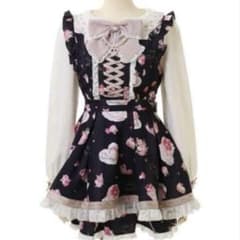 Liz Lisa Salon de Fraise柄セットアップ ブラック 長袖のサムネイル
