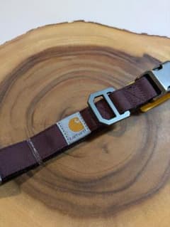 【新品】Carhartt カーハート 犬用 ナイロンダック首輪 L 赤ワイン色