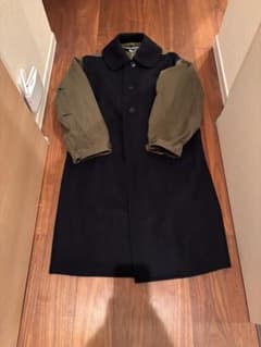 JUNYA WATANABE ロングコート XS ブラック/オリーブのサムネイル