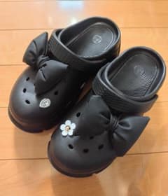 厚底サンダル ブラック LLサイズのサムネイル