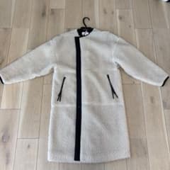 HYKE ハイク ボア ロングコート ホワイト サイズ1 - メルカリ