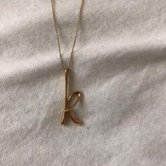 ♡NY本店購入♡TIFFANY♡18Kイニシャルネックレス♡K♡ - メルカリ