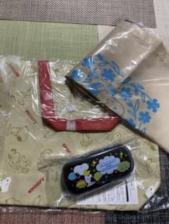 SNOOPY メガネケース ＆ トートバッグ &エコバッグセットのサムネイル