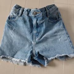 GU デニムショートパンツ 120サイズのサムネイル