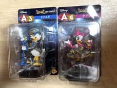 ディズニー　ハッピーくじ　フィギュア ドナルド デイジー 2種のサムネイル