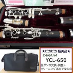 極美品☆ヤマハ YCL-650 クラリネット☆クリーニング・全タンポ交換