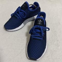 【美品 】adidas Deerupt Runner 27.5cm 青×黒のサムネイル