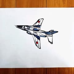 筆ペンアート ブルーインパルスのサムネイル