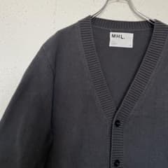 MHLマーガレットハウエル【厚手】コットン100%ニットカーディガン