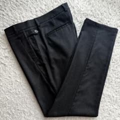 ★イタリア製★ EMPORIO ARMANI スラックス バーズアイ 黒茶 XL