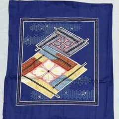 未使用 5枚組 座布団カバー 59×63cm 綿100% 日本製 和柄 青系のサムネイル