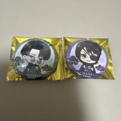 Attack Titan　Levi & Hange GIGO Collaboration Cafe Deformed Can Badge (2 items)