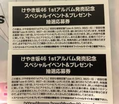 けやき坂46 1st アルバム 抽選応募券のサムネイル