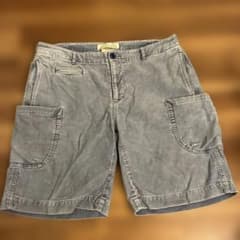 REMI RELIEF コーデュロイ ショートパンツ ブルー Lフェード良のサムネイル