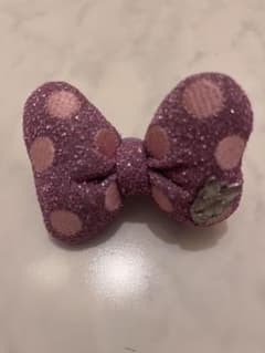 Disney 데이지 오리 헤어 고무 리본 퍼플