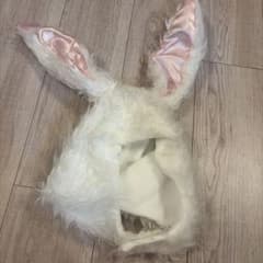うさぎ耳 ファー 帽子 コスプレ ホワイト ピンクのサムネイル