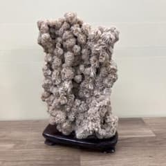 D-3 【大迫力・台座付き】砂漠の薔薇 デザートローズ 原石 鑑賞石 鉱物標本 D-3 【大迫力・台座付き】砂漠の薔薇 デザートローズ 原石 鑑賞石 鉱物