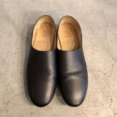 送料無料◆que shoes plain 黒 LL 25cm 使用10回未満のサムネイル