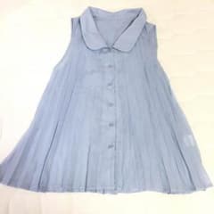 7月末までSale❤︎ノースリーブシャツ プリーツのサムネイル