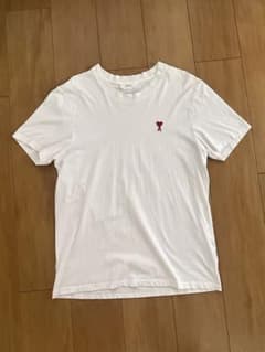 AMI ハート刺繍 半袖ホワイトTシャツのサムネイル