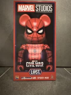 ベアブリック marvel 1番くじ スパイダーマン 400% ラストワン賞