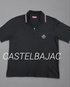 CASTELBAJAC 刺繍 ポロシャツ バジャック ブラックのサムネイル