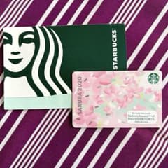 美品】スターバックス カード 2020 サクラ 桜 フラワー PIN削り済