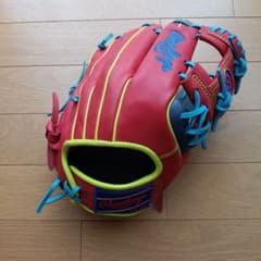 Rawlings 軟式野球用グローブ レッド×ブルーのサムネイル