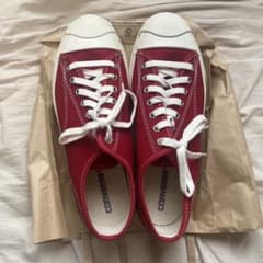 タ*読様 Converse Jack Purcell レッド キャンバス スニーのサムネイル