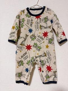 Disney Baby Toy Story Long-Sleeved Fleece-Lined Coverall Romper, Size 70