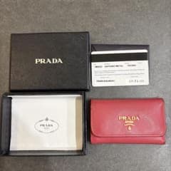 PRADA サフィアーノ　キーケース　小物　6連　ピンクのサムネイル