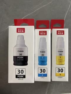 Canon 純正インクボトル GI-30 PGBK C Y 3色セット - メルカリ