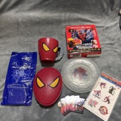 Spider-Man non-sale item merchandise set (McDonald's Happy Meal, Lotteria)
