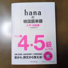 改訂版hanaの韓国語単語〈入門・初級編〉ハン検4・5級レベルのサムネイル
