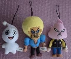 中古 ボボボーボ・ボーボボ ゴムひも付きぬいぐるみ マスコット3個セット