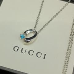 美品✨GUCCI ブルートパーズ 馬蹄 ネックレス 50cm SILVER925 - メルカリ