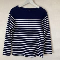 ユニクロ ボーダーカットソー 長袖のサムネイル