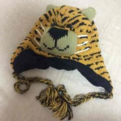 【特別価格】虎柄のニット帽のサムネイル