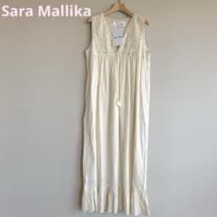 Sara mallika サラマリカ ノースリーブロングワンピース エクリュ 