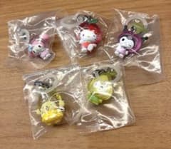 サンリオキャラクターズ くだものめじるしアクセサリー 5種コンプリートセットのサムネイル