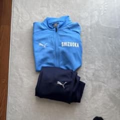 サッカー静岡選抜ウェアPUMA ウィンドブレーカー SHIZUOKA 青/グレー PUMA SHIZUOKA ジャージ 上下 Lサイズ 静岡選抜での支給品 - メルカリ