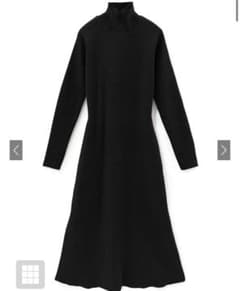 新品　モックネックスリットフレアニットワンピース[rut877]のサムネイル
