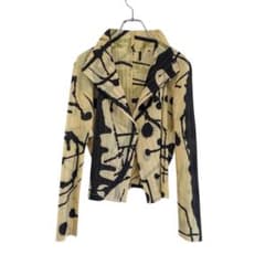 PLEATS PLEASE イッセイ 15aw 墨ペイント ジャケット Lサイズ PLEATS PLEASE イッセイ 15aw 墨ペイント ジャケット Lサイズ - メルカリ